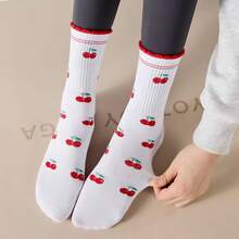 我推荐女士图案棉质防滑袜，硅胶防滑瑜伽袜。 - 彩色 - 查看 6