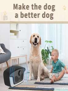 Disuasor de ladridos ultrasónico con niveles de sonido ajustables activado por sonido para entrenamiento de gatos y perros - Negro - Ver 5