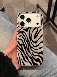 1个斑马纹设计 17 Pro Max手机壳，也适用于 16 Pro Max、15 Pro Max、14 Pro Max，韩版时尚趣味手机壳，兼容11/12/13/14/15/16 Pro Max Plus，男女皆宜的优雅设计，是圣诞节、情人节、复活节、婚礼季和生日送给女友的理想礼物 - 彩色 - 查看 1