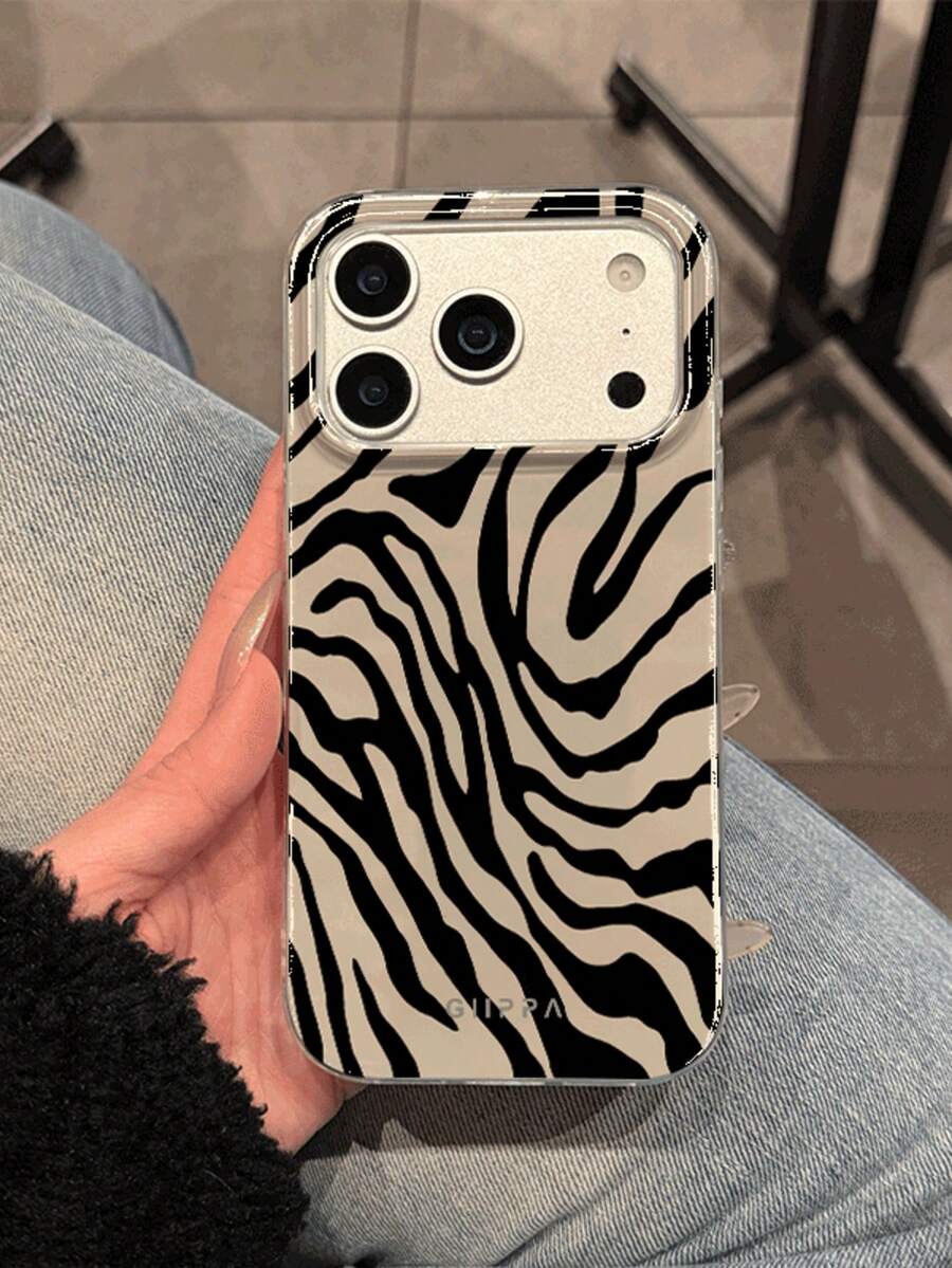 1个斑马纹设计 17 Pro Max手机壳，也适用于 16 Pro Max、15 Pro Max、14 Pro Max，韩版时尚趣味手机壳，兼容11/12/13/14/15/16 Pro Max Plus，男女皆宜的优雅设计，是圣诞节、情人节、复活节、婚礼季和生日送给女友的理想礼物 - 彩色 - 查看 1