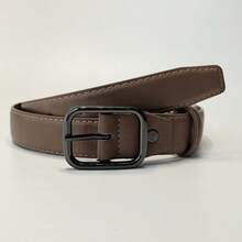 1pc Black Solid Color Casual Women's Belt, Suitable For Daily Wear - Multicolor - View 10