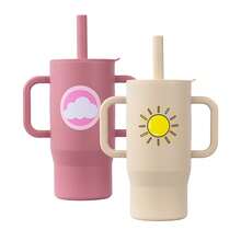 1pc 180ml/5oz Anti-Choke Straw Cup, Silicone Baby Training Cup For 6 Months - 3 Years Old, Leak-Proof Anti-Fall Anti-Slip Dual Handles, Soft Straw Lid, 360° Drinking, Growth Training Water Cup - Multicolor - View 38