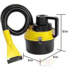 Aspiradora Portátil para Auto Compacta, Potente y Fácil de Usar, 3 en 1 Aspiradora De Mano, Version Mejorada, Aspiradora Portatil , Portatil, Inalambrica Para Coche y El Hogar, Con Bateria Recargable, Funcionamiento Silencioso, Remueve polvo, Pelo de Mascotas, Alta Potencia, Mini Aspiradora, Articulo Basico Para La Limpeza - Amarillo - Ver 2