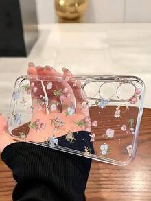 花朵图案时尚软壳手机壳，适用于华为荣耀、红米、三星 Galaxy A04e/12/A13/A14/A34/A50/A52/A53/A54/S21/S22/S23/S24/S25/S25 Ultra/S25 FE/S26/S26 Plus/S26 Ultra/S26 Edge、6A/7A/8A、12T/13T/15T/15T Pro 等机型，国际版，非国内版。 - 無色 - 查看 3
