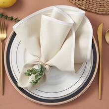 餐巾环套装（1-12个），圣诞餐巾环，波西米亚风桉树叶餐巾环，木珠农舍风复活节餐巾架，适用于婚礼、情人节派对餐桌装饰 - 彩色 - 查看 5