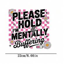 1pc/2pcs/3pcs Checkerboard Letter & Pink Heat Transfer Stickers, Creative Animal & Floral Pattern Heat Press Decals Suitable For Jacket, T-Shirt, Bag, Pillow, Hat Decoration Scrapbook Supplies Funny Stickers Scrapbooking Supplies Kindle - Multicolor - View 3