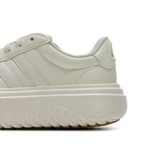 Adidas 女士休闲鞋 GRAND COURT PLATFORM，舒适轻便的日常休闲鞋 IH9111 - 漢玉白/漢玉白/棕金屬 - 查看 8