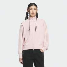 Adidas Originals Women's ORIGINALS KNIT BALOON TRACK TOP Retro Knit Loose Fit Jacket - Pink - View 4