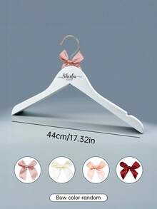 Customized Wedding Dress Hanger, Personalized White Hanger For Bride And Groom, Customized Wedding Day Dress Hanger, Bridal Memento, Wedding Party Essentials - Personalized Bride Dress Hanger, Wedding Gown Dress Hanger, Name Hanger, Basic Single Bar Dress Hanger - Multicolor - View 14