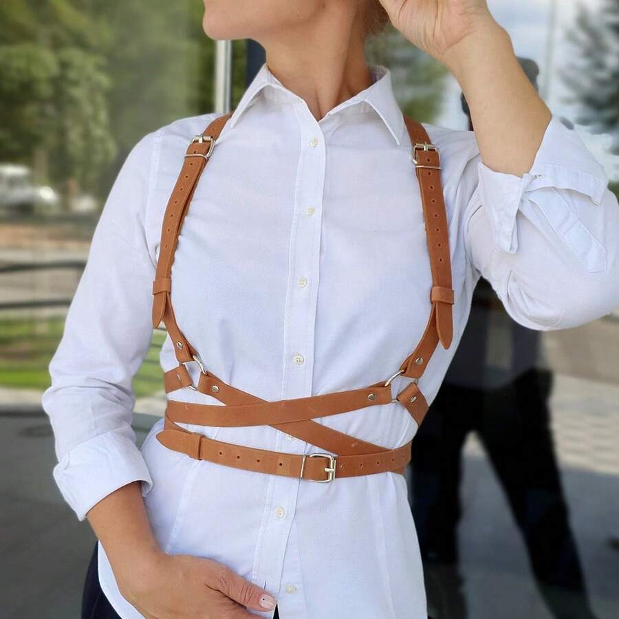 Adjustable Buckle Neck Sexy Lingerie Accessory