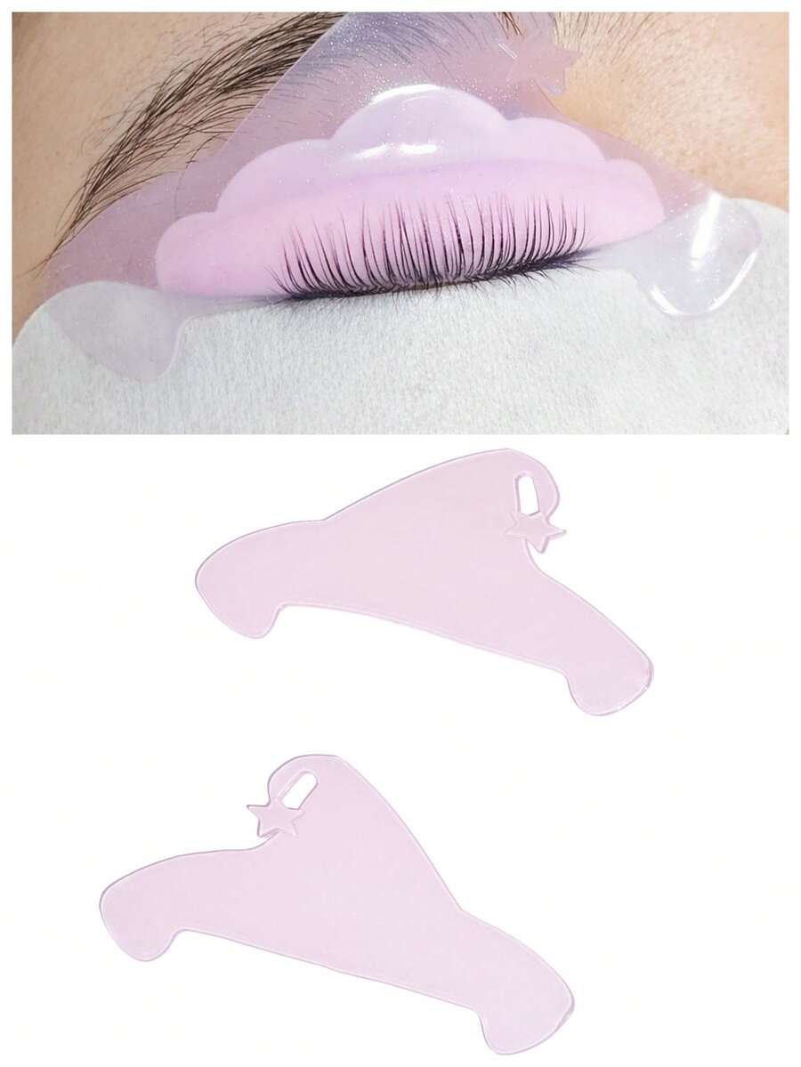 Libeauty 1 par självhäftande ögonfransböjare, ultratunna återanvändbara ögonkuddar, lämpliga för mjuka, tonade fransar eller fransförlängningar, kan användas som ögonfransböjare, för salong och gör-det-själv - Multifärgad - Visa 1