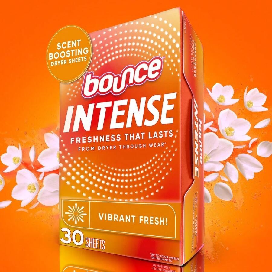 Long Lasting Fragrance Intense Scent Booster Dryer Sheets 30 Count - 1 - View 1
