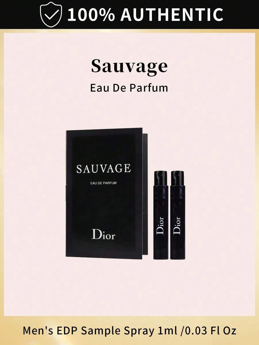 Dior Christian Men's Sauvage Edp Spray 0.03 Oz Fragrances Mini Travel Size - 0,03 oz (Gói 2 cái) - Xem 1