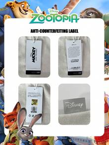 DisneyOfficially Licensed 1 Pc Zootopia Pattern Tote Bag Oversized Zootopia Tote, Nick Shoulder Bag & Book-Shaped Bag Cartoon Print Casual Shopping Bag,Adjustable Shoulder Strap Shoulder Bag,Lightweight Handbag,Ideal For Women/Students - Perfect For/Outings/Shopping - Multicolor - View 3