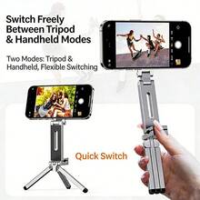 Soporte magnético portátil para teléfono, adecuado para coche/viaje/escritorio - Rotación de 360°, plegable, ventosa fuerte, clip universal, manos libres, ángulo ajustable, compatible con todos los teléfonos inteligentes, soporte de teléfono con luz superior, accesorio de viaje - Multicolor - Ver 9