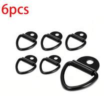 6pcs Heavy Duty Steel V-Ring Tie Down Anchors For Trucks, Trailers, Warehouses, Boats, Etc. (Black) - Tie down Anchors - View 8