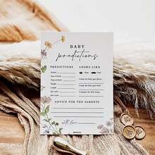 10/30 Pcs Prediction And Suggestion Cards/Fun Shower Cards/Suitable For New Parents/Appropriate For Boys Or Girls/Wildflower Cards - Multicolor - View 7