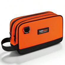 Small Tool Bag, Multipurpose Zippered Tool Pouch Bag With Dual Compartment, 26 X 8 X 16 Cm Portable Tool Storage ... - Orange26x8x16 - View 1