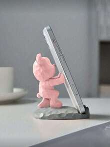 1pc Cute Cartoon Bear Shaped Phone/Tablet Stand, Compatible With Smartphones And Tablets, Suitable For Office Desk, Bedside, Living Room, Study, Bedroom, Back To School Gift - Multicolor - View 21