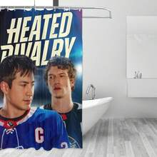 One Heated Rivalry Theme Printed Shower Curtain | Privacy And Decorative Divider For Bathroom And Toilet, Ideal Gift For Halloween And Christmas, Polyester, Machine Washable, Cordless - in ấn - Xem 2