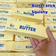 创意奶酪老鼠挤压玩具，逼真食物质感，减压挤压玩具，适合作为生日派对礼物、惊喜和压力释放玩具 - 彩色 - 查看 1