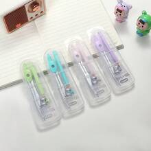 创意金属夹铅笔圆规套装 - 学生考试专用绘图工具 - 简易多功能圆规（随机款式） - 彩色 - 查看 1