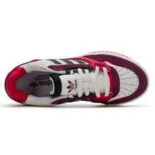 Adidas Męskie i damskie trampki Drop Step Low 2.0 – codzienne, outdoorowe, sportowe – proste i wygodne – KJ1110 - Jadeit Han biały/jasnoszkarłatny/fioletowy - Zobacz 4