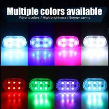 2个触摸式氛围灯，5V 150mAh 6SMD USB车载触摸吸顶灯，高亮度霓虹灯，高亮LED灯芯，迷你便携，易于安装，多功能且适用广泛 - 2件 - 查看 7