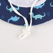 婴儿遮阳帽，可爱宽檐夏季渔夫帽，男女宝宝均适用 - 男童印花大沿盆帽 - 查看 7