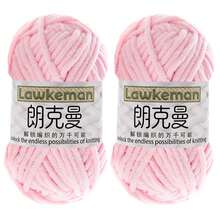Lawkeman 2 peças/100g Fio de Veludo Premium, Fio de Crochê Macio de Poliéster, Fio Chenille Médio Grosso, 50g/Peça, Ideal para Projetos de Crochê Vibrantes, Perfeito para Artesanato de Decoração Doméstica DIY como Tricô, Crochê, Bolsas Feitas à Mão, Cestas, Mantas, Tapetes, Sapatos, Chinelos, Almofadas e Bonecas, Fio Multicolorido, Fio de Poliéster, Acessórios de Tecelagem - Multicolorido - Visão 39