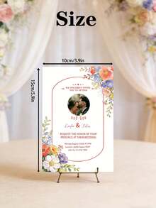 Customized Wedding Invitation, Customized Photo Invitation Card, Wedding Greeting Card, Wedding Invitation, Customizable Photo, Name And Date/Location Information - Multicolor - View 5