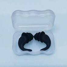 1 Pair Soft Silicone Waterproof Ear Plugs, High Quality Comfortable Ear Plugs For Swimming, Spa, Shower - With Ear Plug Case, Fully Silicone, Washable And Reusable - All Silicone Ear Tips - View 13