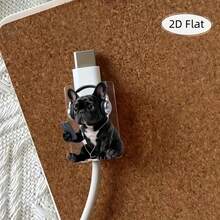 Music Dog Bite-Proof Data Cable Protector, Suitable Compatible With Apple, Type-C And Other Phone Data Cables, Prevents Breakage And Scratches