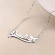 Personalized Name Necklaces Suitable For Teenagers Stainless Steel Butterfly Style Custom Name Necklace, Beauty Sweet Necklace, Holiday Jewelry Gifts - Multicolor - View 3