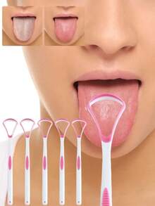 3片/5片/10片装舌苔清洁器有效去除舌苔表面的细菌、食物残渣和引起异味的物质 - 彩色 - 查看 11