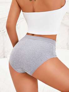 7Pcs Women's High-Waisted Cotton Panties - Soft Breathable Comfortable Underwear With Stretchy Waistband Full Coverage,180g 95% Cotton Briefs,Size From S To XXL - Nhiều màu - Xem 4