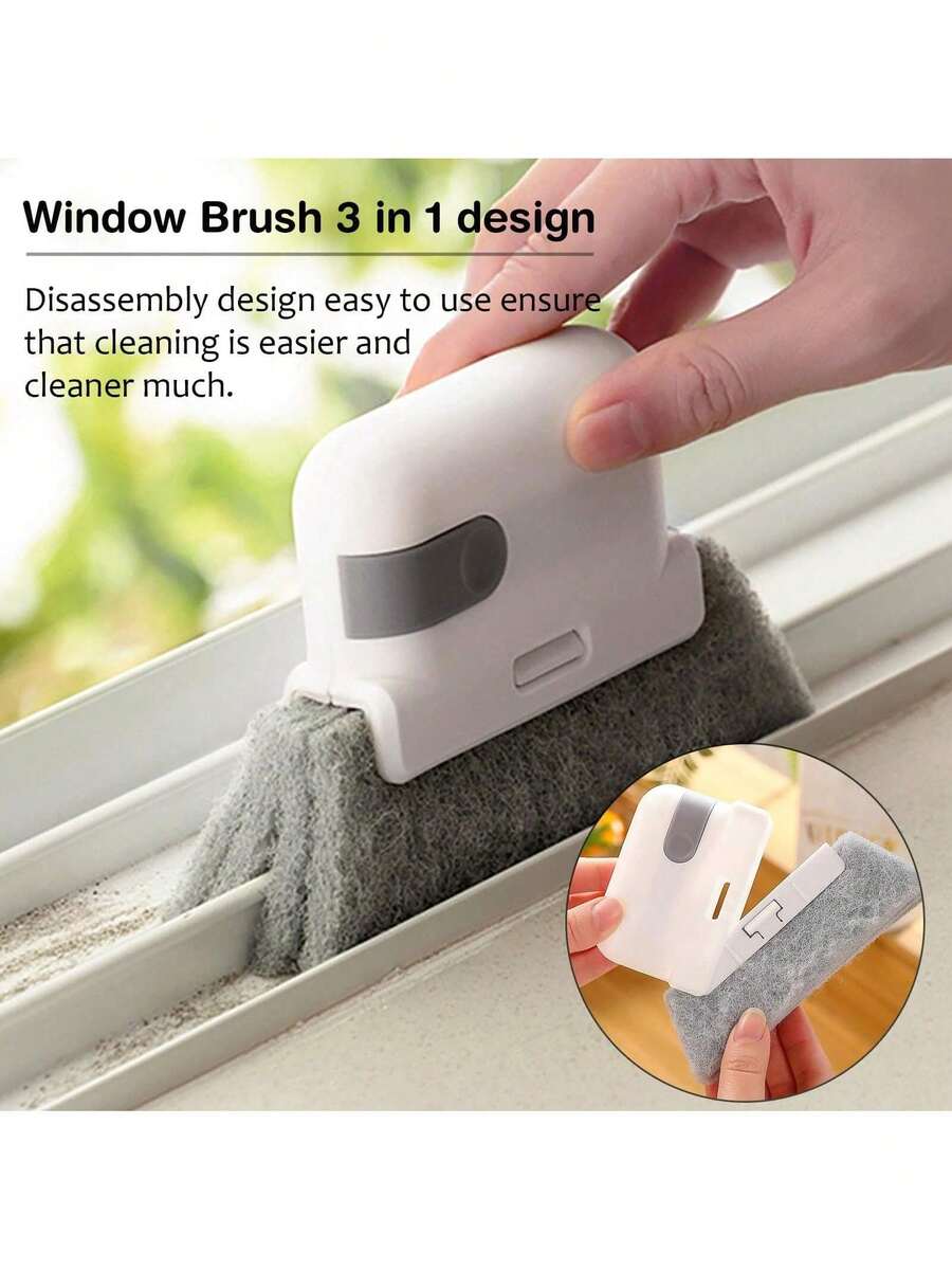 1 PCS Easily Clean Small Gaps And Frames With The Universal Window Track Cleaning Brush - Perfect For Kitchen Countertops And More!
