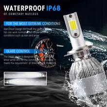 LED Bulb Kit C6 H7 3800 Lm 36 W 6000 K Cold White For Car Motorcycle - 彩色 - 查看 2