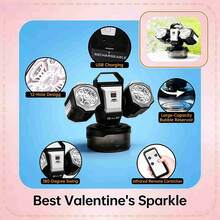 2026 New RGB Bubble Machine: 360° Auto Rotation + Type-C Rechargeable + Remote Control, 30,000 Bubbles/Minute, Essential For Weddings, Valentine's Day, Kids Parties, Outdoor Events - White Comes With Bubble Solution. - View 10