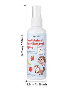 GJYC PET 3.38 Fl Oz Small Animal Cage Odor Eliminator Spray, Suitable For Rabbit, Hamster, Guinea Pig, Ferret, Gerbil And Pet Rodent Cages, Enclosures And Habitats - Multicolor - View 8