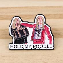 Cartoon Figures Series Enamel Pin Feminism Quotes Brooch Pins Lapel Pin Badge On Backpack Clothing Accessories Jewelry Friends Gifts - Black - View 11