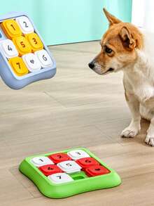 1个新款益智趣味防滑可移动井字棋慢食宠物玩具，适合小型/中型犬猫，可用于训练、嗅闻、陪伴和增进感情。 - 彩色 - 查看 6