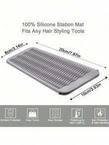 Thảm silicon chịu nhiệt, túi đựng máy duỗi tóc, túi đựng mỹ phẩm, túi du lịch đựng máy duỗi tóc mini, hộp đựng cọ trang điểm du lịch, hộp đựng mỹ phẩm, túi trang điểm du lịch thiết yếu. - Nhiều màu - Xem 10