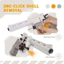 Revolver Python 357 Juguete Fidget Pistola Antiestres 3d - Blanco - Ver 3