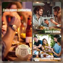 Cadouri de Ziua Îndrăgostiților pentru el și ea: Set unic de zaruri cu mâncare pentru o întâlnire romantică, cadouri distractive pentru ciorap și cadouri creative pentru aniversare, bărbați și femei - Multicolor - Vizualizare 6