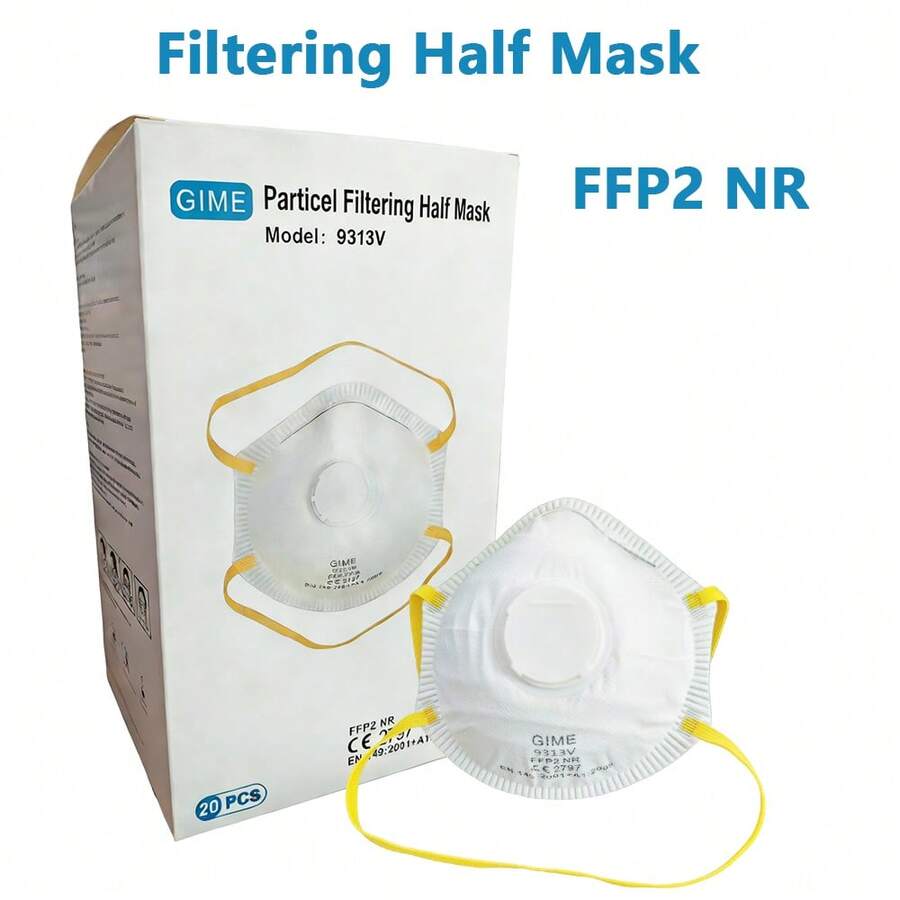 FFP2 Cup Mask Pack Of 10 Disposable FFP2 Dust Face Masks - Multicolor - View 1