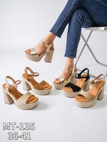 Women Platforms & Wedge Sandals - Black - View 4