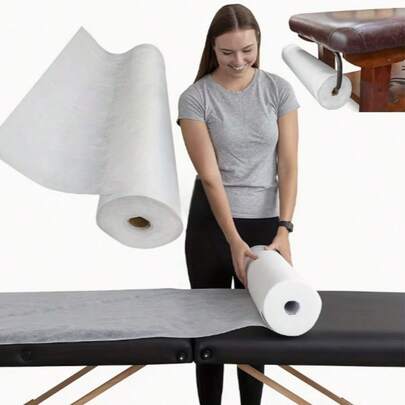 1 rulle med 50 st. engångslakan, spa-sängöverdrag, massagebänkspapper, lämplig för massage, spa, tatuerings- och undersökningsbäddar