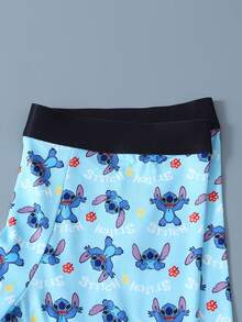 3PCS Disney, Cartoon Graffiti Print Men's Lingerie, Elasticated Waistband Men's Boxer Briefs - Multicolor - View 4