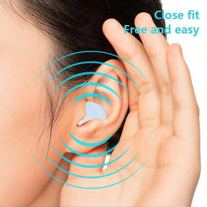 6 chiếc nút bịt tai chống ồn siêu thoải mái, có thể tái sử dụng, làm bằng silicon, thích hợp cho giấc ngủ, tập trung sâu, du lịch, giảm nhạy cảm với tiếng ồn, bảo vệ thính giác, màu trắng/xanh dương/hồng/cam